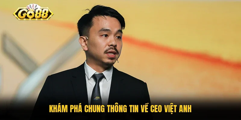 Khám phá chung thông tin về CEO Việt Anh